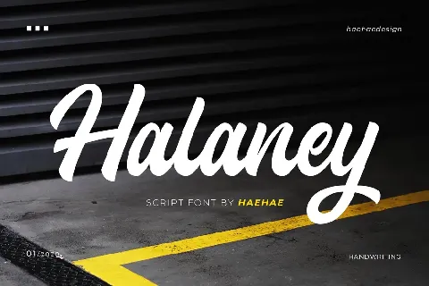 Halaney Demo font