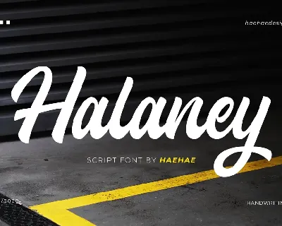 Halaney Demo font