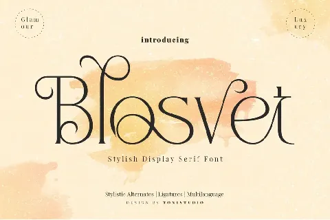 Blosvet font