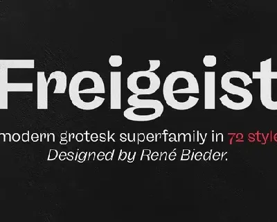 Freigeist Family font