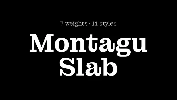 Montagu Family font