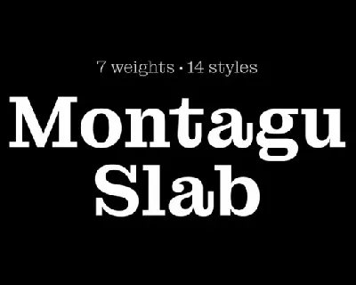 Montagu Family font