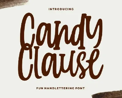 Candy Clauseis Handlettering font