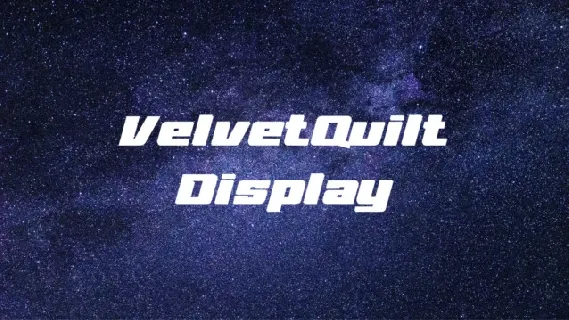 VelvetQuilt Display font