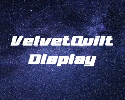 VelvetQuilt Display font