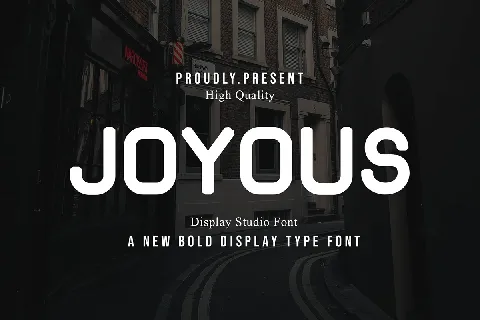 Joyous font