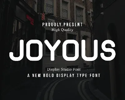 Joyous font