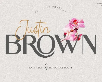Justin Brown font