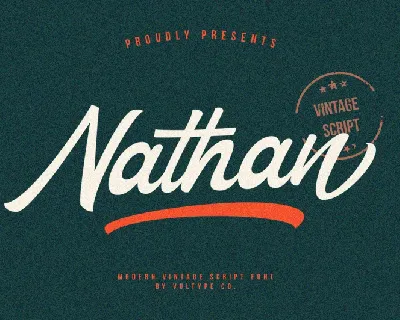 Nathan Vintage Script font