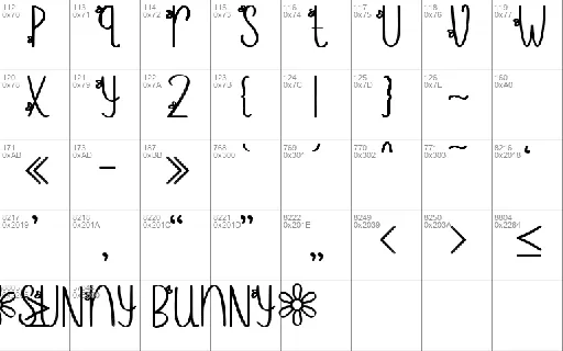 Sunny Bunny Demo font