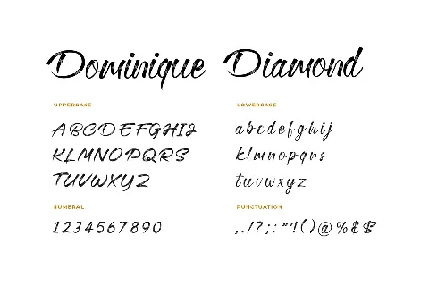 Dominique Diamond font