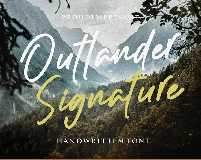 Outlander Signature font