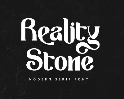 Reality Stone-Personal use font