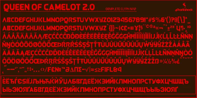Queen of Camelot 2.0 font