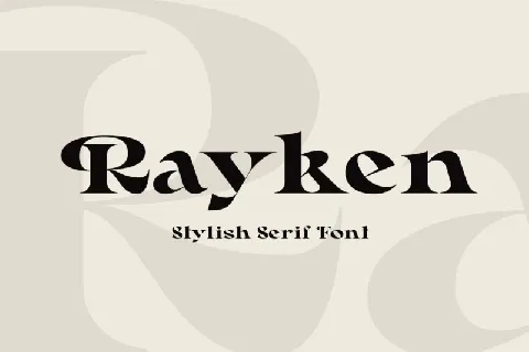 Rayken Serif font