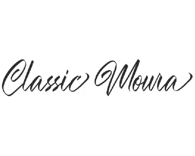 Classic Moura font