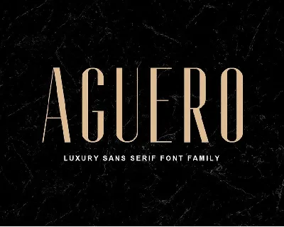 Aguero font