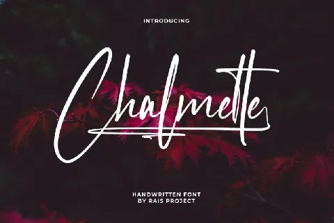 Chalmette Script font