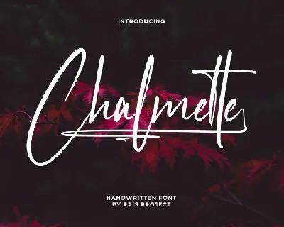 Chalmette Script font