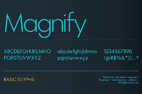 Magnify font