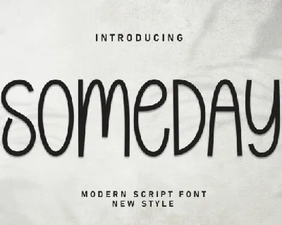 Someday Display font