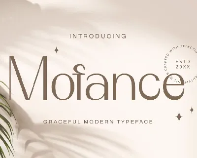 Mofance font