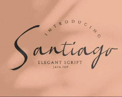 Santiago Script font
