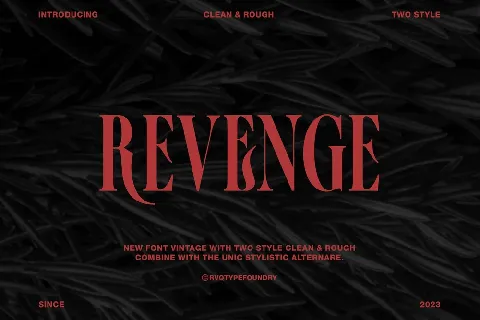 Revenge font