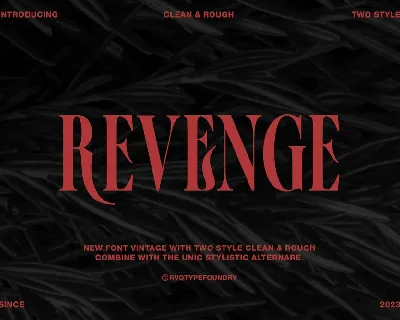 Revenge font