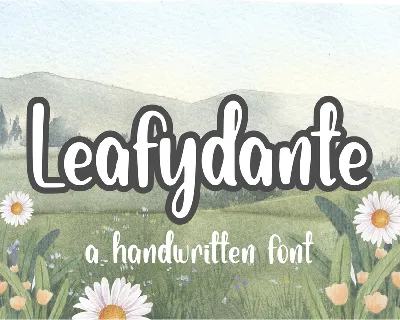 Leafydante font