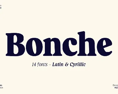 Bonche Family font