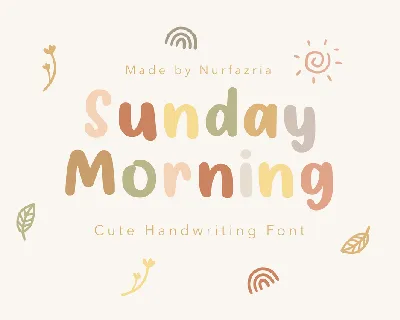 Sunday Morning Display font