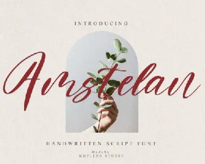 Amstelan font