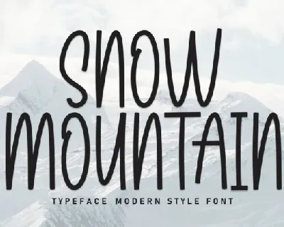 Snow Mountain Display font
