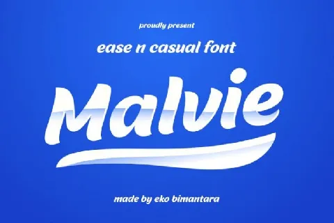 Malvie Bold Script font