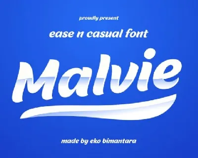 Malvie Bold Script font