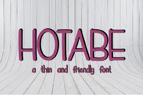 Hotabe font