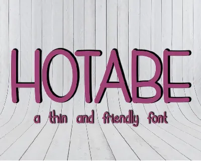 Hotabe font