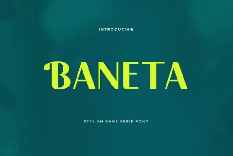 Baneta font
