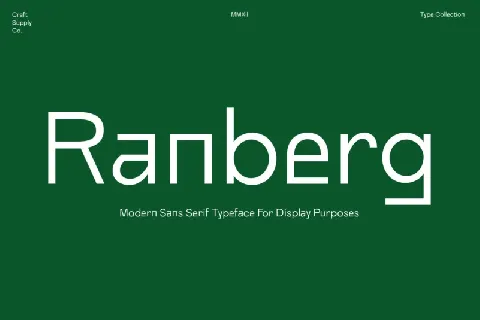 Ranberg Sans Serif font