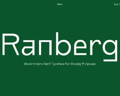 Ranberg Sans Serif font
