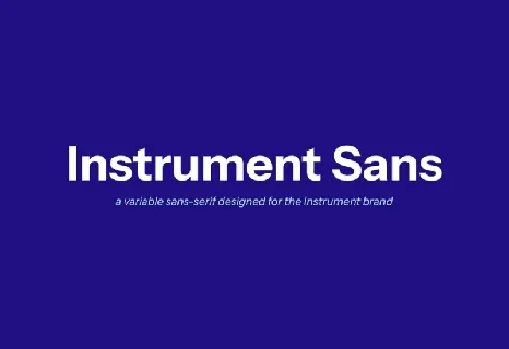 Instrument Sans Family font