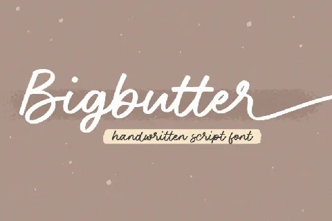 Bigbutter font