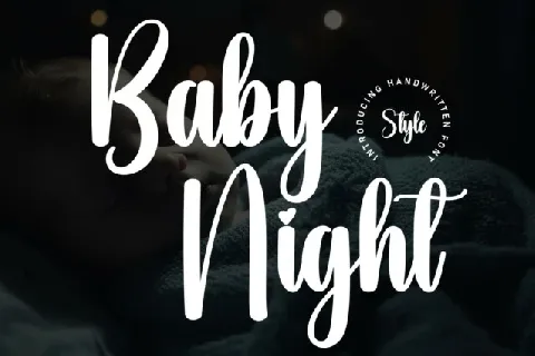 Baby Night Script Typeface font