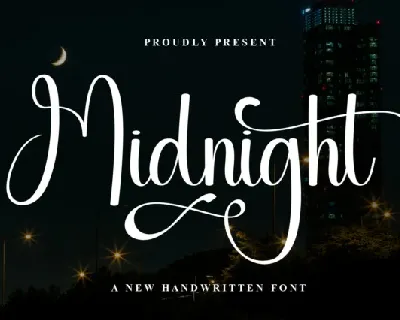 Midnight Calligraphy font