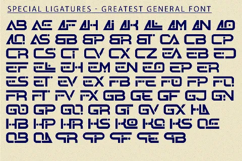 GREATEST GENERAL DEMO font