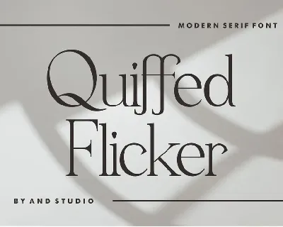 Quiffed Flicker font