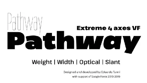 Pathway Extreme Family font