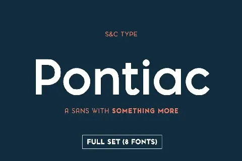 Pontiac Family font