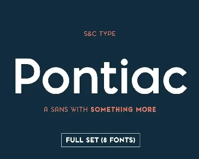 Pontiac Family font